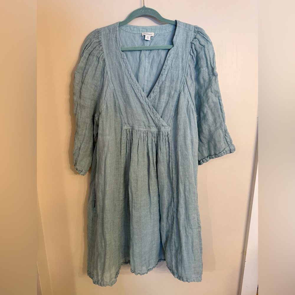 Sundance Linen Cotton Dress - image 1